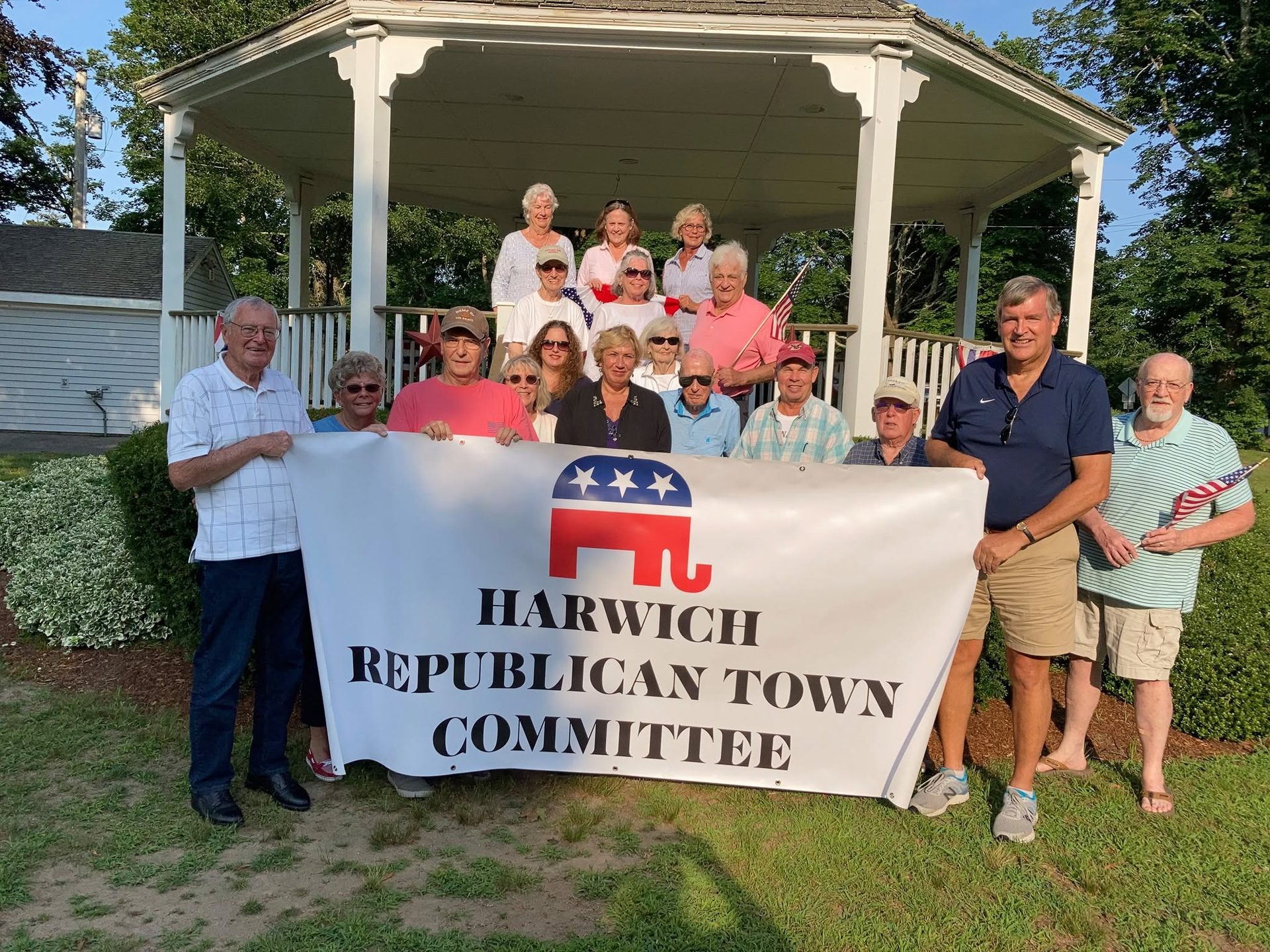 Harwich Republican Town Committee at the town gazebo